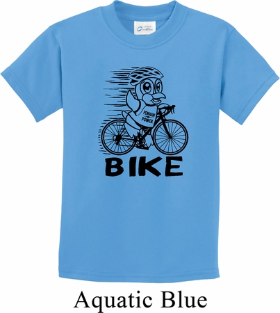 Black Penguin Power Bike Kids Shirt