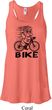 Black Penguin Power Bike Ladies Flowy Racerback Tanktop