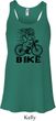 Black Penguin Power Bike Ladies Flowy Racerback Tanktop