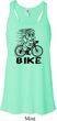 Black Penguin Power Bike Ladies Flowy Racerback Tanktop