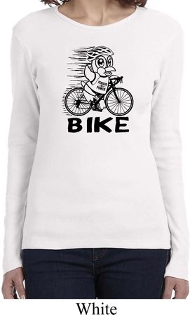 Black Penguin Power Bike Ladies Long Sleeve Shirt