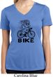 Black Penguin Power Bike Ladies Moisture Wicking V-neck Shirt