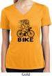 Black Penguin Power Bike Ladies Moisture Wicking V-neck Shirt