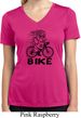 Black Penguin Power Bike Ladies Moisture Wicking V-neck Shirt