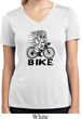 Black Penguin Power Bike Ladies Moisture Wicking V-neck Shirt