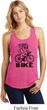 Black Penguin Power Bike Ladies Racerback Tank Top