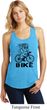 Black Penguin Power Bike Ladies Racerback Tank Top
