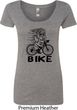 Black Penguin Power Bike Ladies Scoop Neck Shirt
