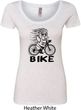Black Penguin Power Bike Ladies Scoop Neck Shirt
