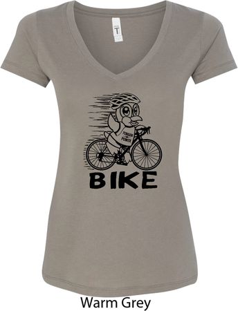 Black Penguin Power Bike Ladies V-Neck Shirt