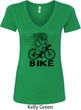 Black Penguin Power Bike Ladies V-Neck Shirt