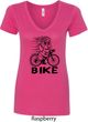 Black Penguin Power Bike Ladies V-Neck Shirt