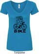 Black Penguin Power Bike Ladies V-Neck Shirt
