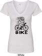Black Penguin Power Bike Ladies V-Neck Shirt