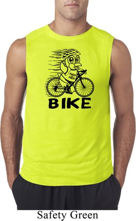 Black Penguin Power Bike Mens Sleeveless Shirt