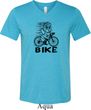 Black Penguin Power Bike Mens Tri Blend V-neck Shirt