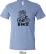 Black Penguin Power Bike Mens Tri Blend V-neck Shirt