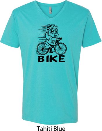 Black Penguin Power Bike Mens V-Neck Shirt