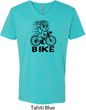 Black Penguin Power Bike Mens V-Neck Shirt