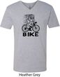 Black Penguin Power Bike Mens V-Neck Shirt