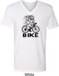 Black Penguin Power Bike Mens V-Neck Shirt