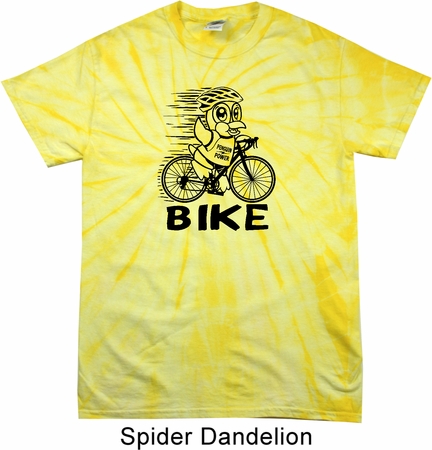 Black Penguin Power Bike Spider Tie Dye Shirt