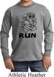 Black Penguin Power Run Kids Long Sleeve Shirt