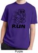 Black Penguin Power Run Kids Moisture Wicking Shirt