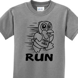 Black Penguin Power Run Kids Shirts