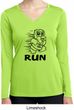 Black Penguin Power Run Ladies Dry Wicking Long Sleeve Shirt