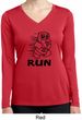 Black Penguin Power Run Ladies Dry Wicking Long Sleeve Shirt