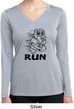 Black Penguin Power Run Ladies Dry Wicking Long Sleeve Shirt
