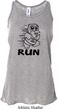 Black Penguin Power Run Ladies Flowy Racerback Tanktop