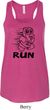 Black Penguin Power Run Ladies Flowy Racerback Tanktop