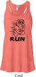 Black Penguin Power Run Ladies Flowy Racerback Tanktop