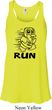 Black Penguin Power Run Ladies Flowy Racerback Tanktop