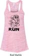 Black Penguin Power Run Ladies Flowy Racerback Tanktop
