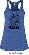 Black Penguin Power Run Ladies Flowy Racerback Tanktop