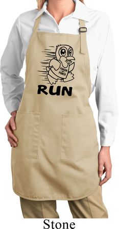 Black Penguin Power Run Ladies Full Length Apron with Pockets
