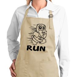 Black Penguin Power Run Ladies Full Length Apron with Pockets