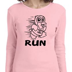 Black Penguin Power Run Ladies Long Sleeve Shirt