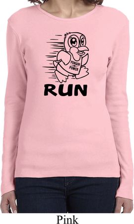 Black Penguin Power Run Ladies Long Sleeve Shirt