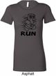 Black Penguin Power Run Ladies Longer Length Shirt