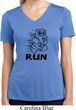 Black Penguin Power Run Ladies Moisture Wicking V-neck Shirt