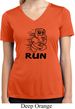 Black Penguin Power Run Ladies Moisture Wicking V-neck Shirt