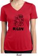 Black Penguin Power Run Ladies Moisture Wicking V-neck Shirt
