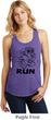 Black Penguin Power Run Ladies Racerback Tank Top
