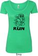 Black Penguin Power Run Ladies Scoop Neck Shirt