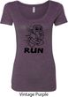 Black Penguin Power Run Ladies Scoop Neck Shirt