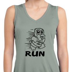 Black Penguin Power Run Ladies Sleeveless Moisture Wicking Shirt